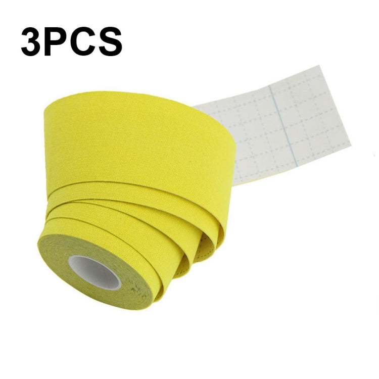 3 PCS Nastro muscolare Fisioterapia Nastro sportivo Fasciatura per ginocchio da pallacanestro, dimensioni:, 2.5cm x 5m, 3.8cm x 5m