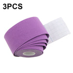3 PCS Nastro muscolare Fisioterapia Nastro sportivo Fasciatura per ginocchio da pallacanestro, dimensioni:, 2.5cm x 5m, 3.8cm x 5m