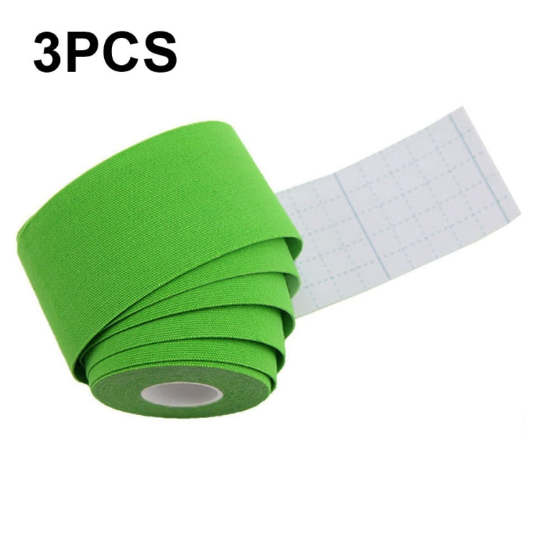 3 PCS Nastro muscolare Fisioterapia Nastro sportivo Fasciatura per ginocchio da pallacanestro, dimensioni:, 5cm x 5m