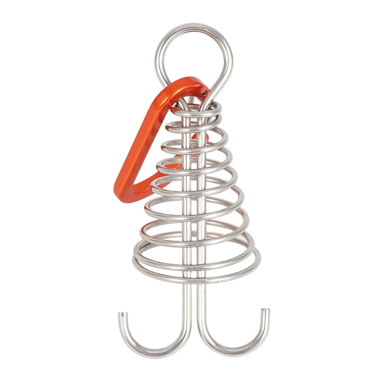 10 PCS Outdoor Barracks Octopus Buckle Camping Deck Nail Fibbia in corda per tenda fissa in acciaio inossidabile, Octopus Buckle