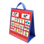 Tabella tascabile per l'insegnamento del desktop pieghevole per l'educazione precoce dei bambini, Pocket Chart