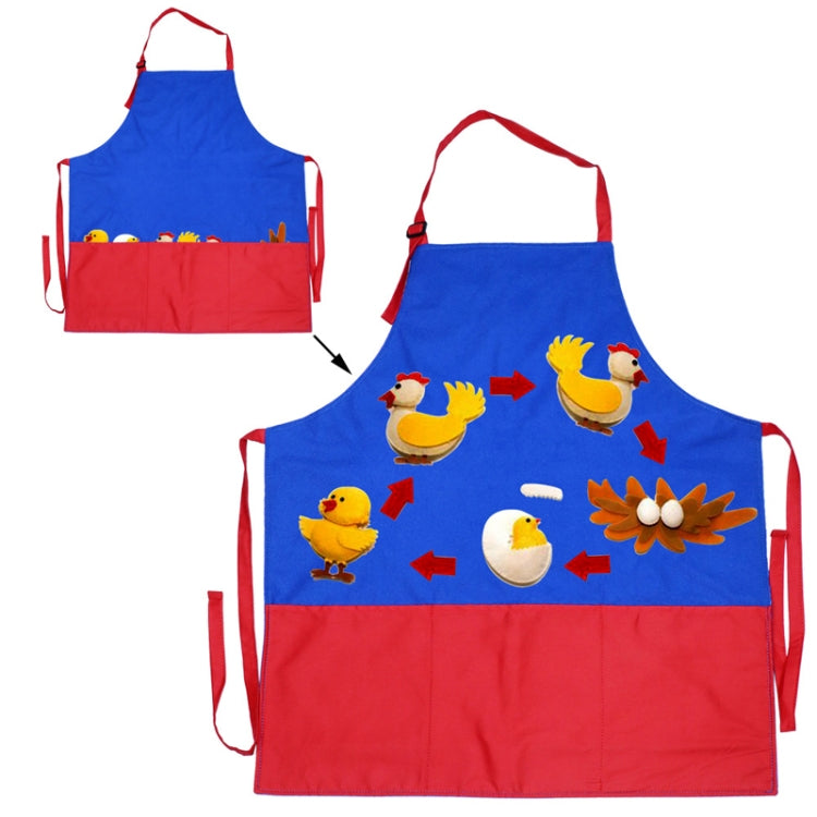 Grembiule didattico per libri illustrati in feltro, DIY Story Teaching Apron