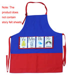 Grembiule didattico per libri illustrati in feltro, DIY Story Teaching Apron