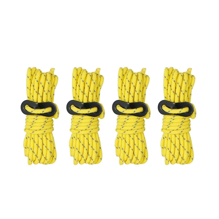 Asta di supporto da campeggio antivento riflettente CLS Outdoor Camp, 4 PCS / Set Yellow, 4 PCS / Set Red, 4 PCS / Set Black, 4 PCS / Set Army Green, 4 PCS / Set White Non-reflective