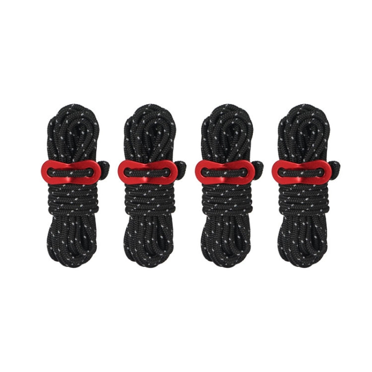 Asta di supporto da campeggio antivento riflettente CLS Outdoor Camp, 4 PCS / Set Yellow, 4 PCS / Set Red, 4 PCS / Set Black, 4 PCS / Set Army Green, 4 PCS / Set White Non-reflective