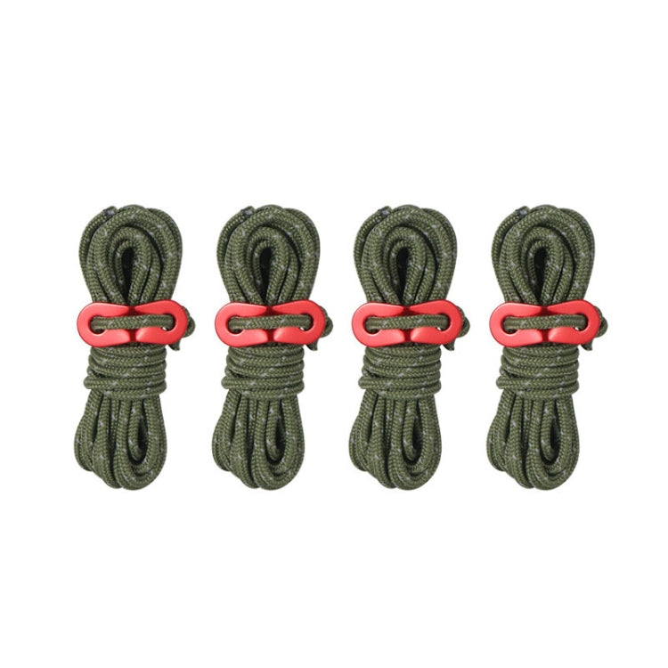 Asta di supporto da campeggio antivento riflettente CLS Outdoor Camp, 4 PCS / Set Yellow, 4 PCS / Set Red, 4 PCS / Set Black, 4 PCS / Set Army Green, 4 PCS / Set White Non-reflective