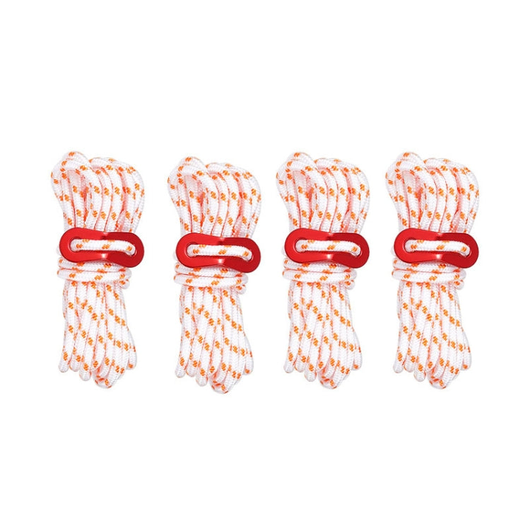 Asta di supporto da campeggio antivento riflettente CLS Outdoor Camp, 4 PCS / Set Yellow, 4 PCS / Set Red, 4 PCS / Set Black, 4 PCS / Set Army Green, 4 PCS / Set White Non-reflective