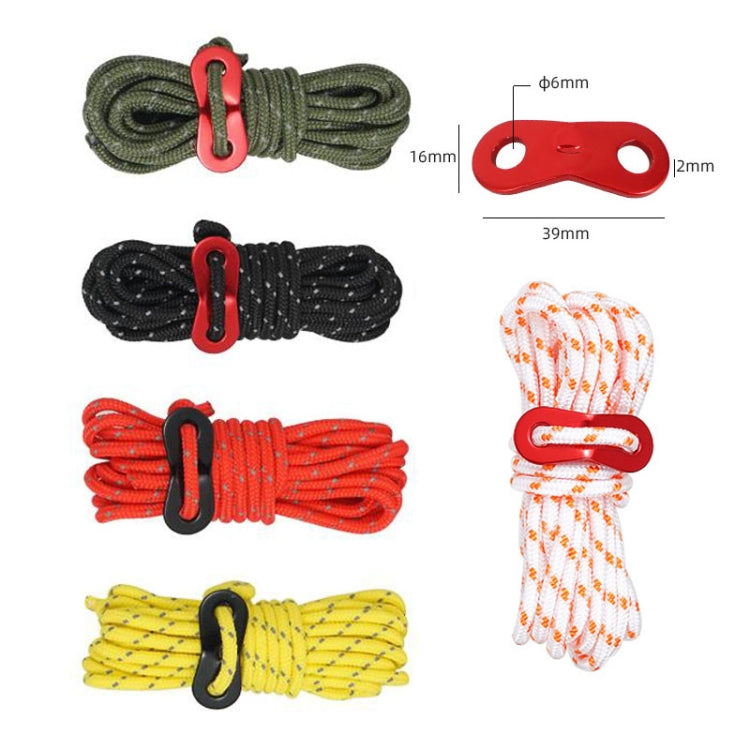 Asta di supporto da campeggio antivento riflettente CLS Outdoor Camp, 4 PCS / Set Yellow, 4 PCS / Set Red, 4 PCS / Set Black, 4 PCS / Set Army Green, 4 PCS / Set White Non-reflective