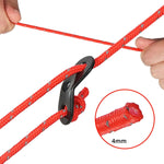 Asta di supporto da campeggio antivento riflettente CLS Outdoor Camp, 4 PCS / Set Yellow, 4 PCS / Set Red, 4 PCS / Set Black, 4 PCS / Set Army Green, 4 PCS / Set White Non-reflective