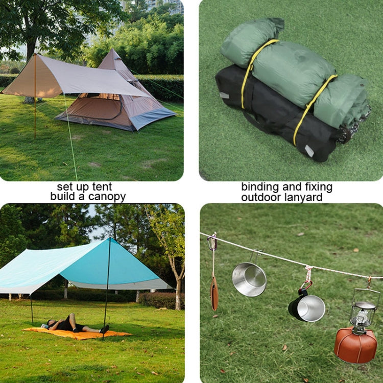 Asta di supporto da campeggio antivento riflettente CLS Outdoor Camp, 4 PCS / Set Yellow, 4 PCS / Set Red, 4 PCS / Set Black, 4 PCS / Set Army Green, 4 PCS / Set White Non-reflective
