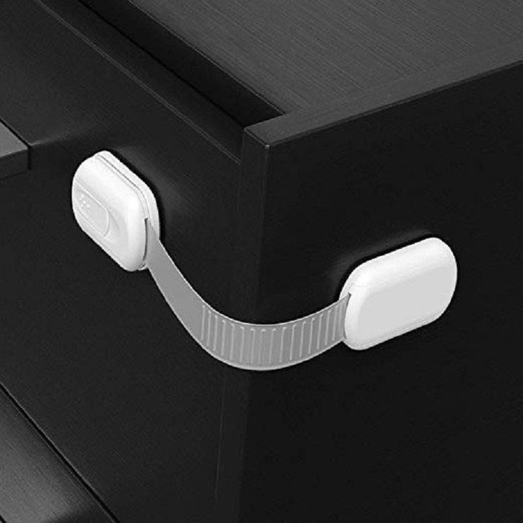 3 PCS Slide Adjust Blocco di sicurezza per bambini Blocco cassetto frigorifero, Drawer Lock