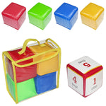 Set 4 dadi educativi con borsa trasparente in PVC