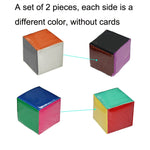 Set 2 dadi gioco con tasca trasparente per inserire carte