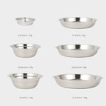 CLS Piatto piano portatile in acciaio inossidabile Posate da campeggio all'aperto, 22 PCS / Set