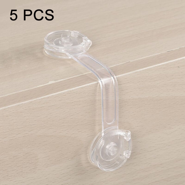 Blocco di sicurezza del frigorifero per porta dell'armadio antiapertura del cassetto dei bambini, 10 PCS/Pack, Pair Lock 10 PCS/Pack, 5 PCS/Pack, Pair Lock 5 PCS/Pack, 5 PCS Transparent +5 Pair Lock