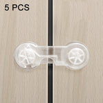 Blocco di sicurezza del frigorifero per porta dell'armadio antiapertura del cassetto dei bambini, 10 PCS/Pack, Pair Lock 10 PCS/Pack, 5 PCS/Pack, Pair Lock 5 PCS/Pack, 5 PCS Transparent +5 Pair Lock