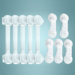 Blocco di sicurezza del frigorifero per porta dell'armadio antiapertura del cassetto dei bambini, 10 PCS/Pack, Pair Lock 10 PCS/Pack, 5 PCS/Pack, Pair Lock 5 PCS/Pack, 5 PCS Transparent +5 Pair Lock