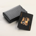 2 PCS Card Game Bronzing Carte da gioco impermeabili, 2 PCS Bronzing Waterproof Poker