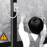 Limitatore di spinta per finestra con blocco di sicurezza anticaduta per bambini, colore:, White, Black, White (Thick), Black (Thick), White (Special Thick), Black (Special Thick), White (Enhanced), Black (Enhanced), White (High Standard)              ...