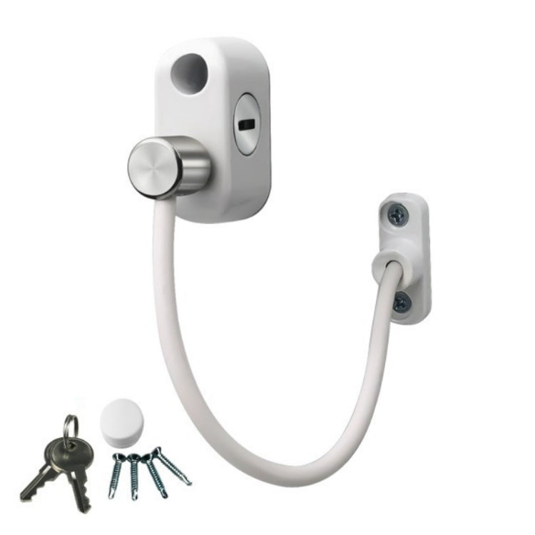 Limitatore di spinta per finestra con blocco di sicurezza anticaduta per bambini, colore:, White, Black, White (Thick), Black (Thick), White (Special Thick), Black (Special Thick), White (Enhanced), Black (Enhanced), White (High Standard)              ...