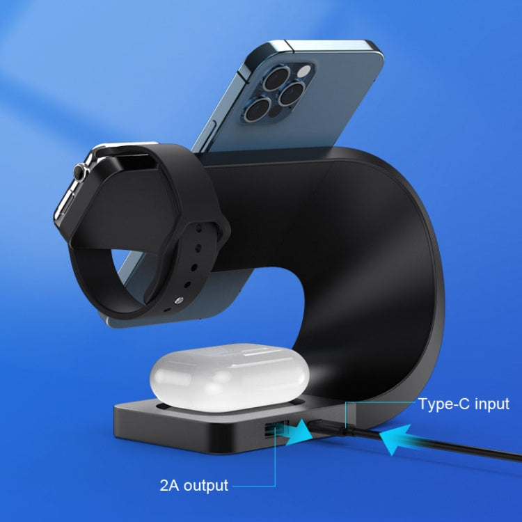 Caricabatterie wireless 4 in 1 per iPhone 12/13 e iWatch
