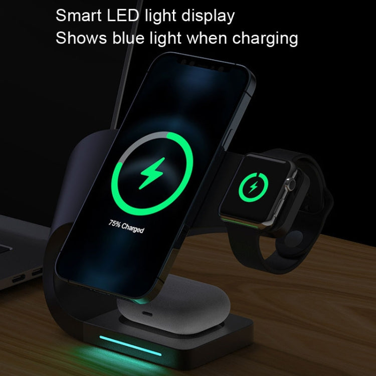 Caricabatterie wireless 4 in 1 per iPhone 12/13 e iWatch