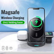 Rack di ricarica wireless 3 in 1 per iPhone e iWatch