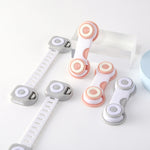 10 pezzi Blocco di sicurezza per porta del cassetto anti-apertura per bambini, Short White Gray, Short White Orange, Long White Gray