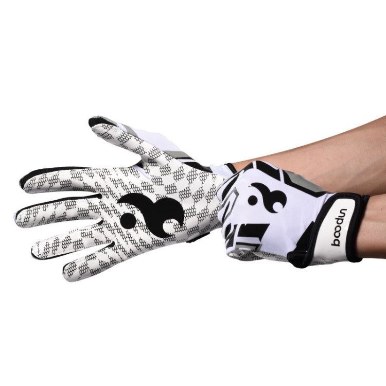 BOODUN C281071G Guanti da rugby da baseball Fitness Sport Guanti da escursionismo all'aperto antiscivolo, C281071G White S, C281071G White M, C281071G White L, C281071G Red S, C281071G Red M, C281071G Red L