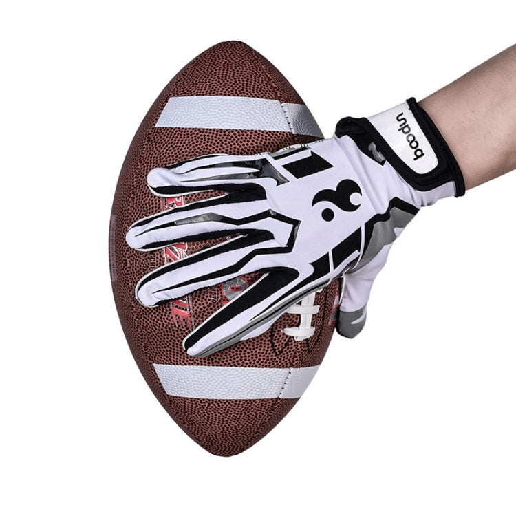 BOODUN C281071G Guanti da rugby da baseball Fitness Sport Guanti da escursionismo all'aperto antiscivolo, C281071G White S, C281071G White M, C281071G White L, C281071G Red S, C281071G Red M, C281071G Red L