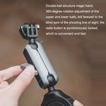 PGYTECH P-GM-155 Supporto per action camera per Action2 / GoPro / Insta360, Magnetic, Paste