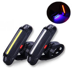 2 luci posteriori a LED ricaricabili per bicicletta, OPP Red Light, OPP White Light, OPP Red&White Light, OPP Red&Blue Light