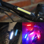 2 luci posteriori a LED ricaricabili per bicicletta, OPP Red Light, OPP White Light, OPP Red&White Light, OPP Red&Blue Light