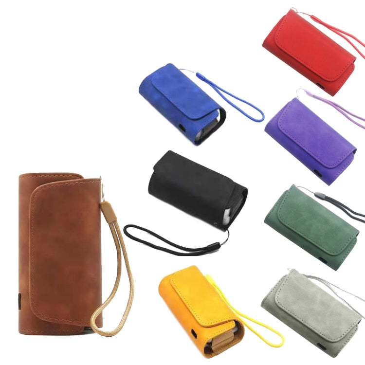 Custodia protettiva antiurto in pelle per sigaretta elettronica per IQO 3.0, Black, Blue, Brown, Coffee, Red, Grey, Green, Purple