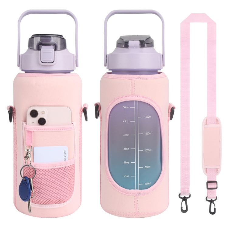 Custodia per bottiglia d'acqua da 2 litri con cinturino, Pink Glue Buckle, Green Glue Buckle, Pink Metal Buckle, Blue Glue Buckle, Green Metal Buckle, Blue Metal Buckle, Black Metal Buckle, Black