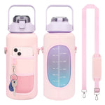 Custodia per bottiglia d'acqua da 2 litri con cinturino, Pink Glue Buckle, Green Glue Buckle, Pink Metal Buckle, Blue Glue Buckle, Green Metal Buckle, Blue Metal Buckle, Black Metal Buckle, Black