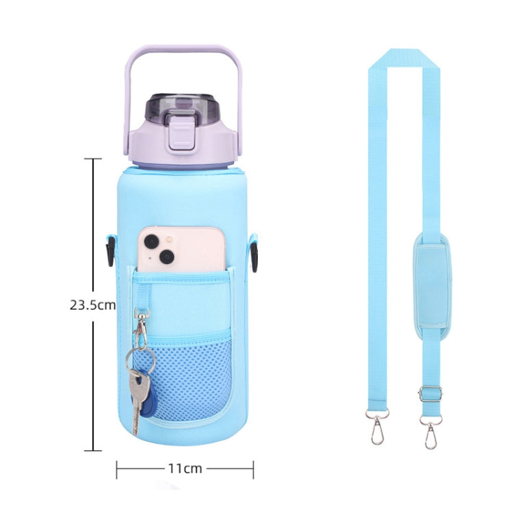 Custodia per bottiglia d'acqua da 2 litri con cinturino, Pink Glue Buckle, Green Glue Buckle, Pink Metal Buckle, Blue Glue Buckle, Green Metal Buckle, Blue Metal Buckle, Black Metal Buckle, Black