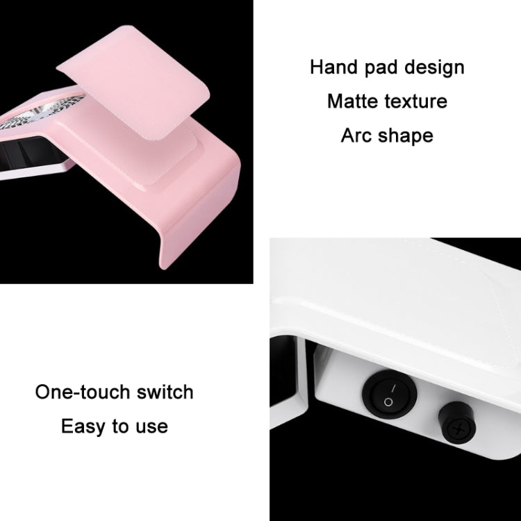 Collettore di polvere per aspirapolvere per nail art da 40 W, US Plug (White), EU Plug (White), US Plug (Pink), EU Plug (Pink)