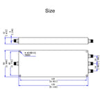 Splitter di potenza SMA 500-6000 MHz da 1 a 3 microstrip