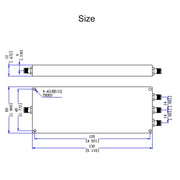 500 ~ 6000 MHz SMA da 1 a 3 Microstrip Power Splitter