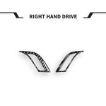 Per BMW X1 F48/X2 F39, set da 2 pezzi, adesivo per manopola di ventilazione del climatizzatore del cruscotto (guida a destra)., Right-Hand Drive