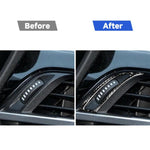 Per BMW X1 F48/X2 F39, set da 2 pezzi, adesivo per manopola di ventilazione del climatizzatore del cruscotto (guida a destra)., Right-Hand Drive