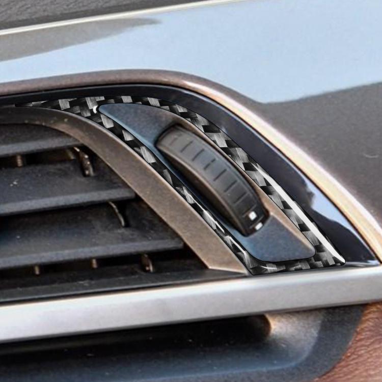 Per BMW X1 F48/X2 F39, set da 2 pezzi, adesivo per manopola di ventilazione del climatizzatore del cruscotto (guida a destra)., Right-Hand Drive