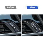 Per BMW X1 F48/X2 F39, set da 2 pezzi, adesivo per manopola di ventilazione del climatizzatore del cruscotto (guida a sinistra)., Left-Hand Drive