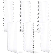 Set di strumenti per lisciare il raschietto per torta in acrilico trasparente 6 in 1, 6 In 1