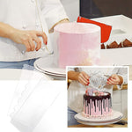 Set 6 raschietti per torta in acrilico trasparente