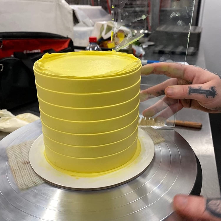 Set 6 raschietti per torta in acrilico trasparente