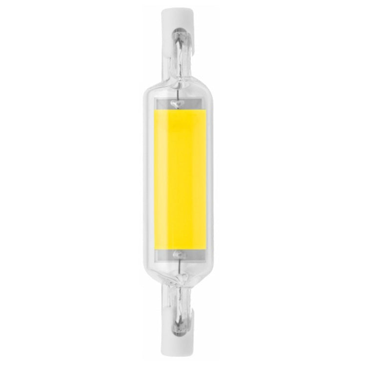 R7S LED COB Dimmer Lampada in vetro Luce plug-in orizzontale a doppia estremità, 78MM 10W, 118mm 20W