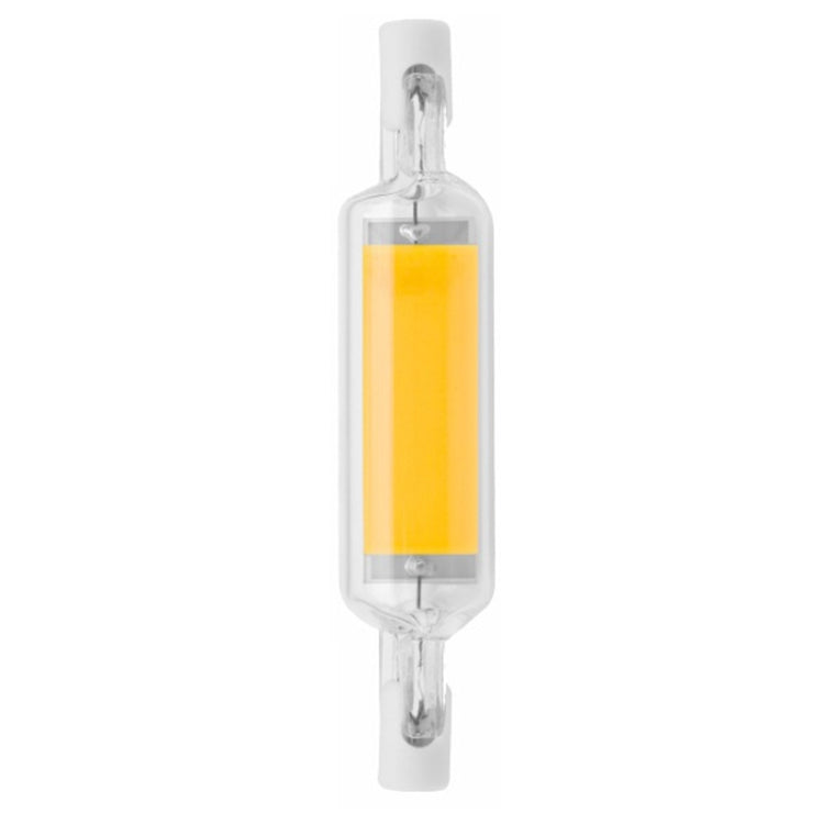 R7S LED COB Dimmer Lampada in vetro Luce plug-in orizzontale a doppia estremità, 78MM 10W, 118mm 20W