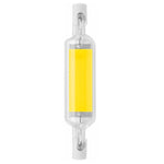 R7S LED COB Dimmer Lampada in vetro Luce plug-in orizzontale a doppia estremità, 78MM 10W, 118mm 20W